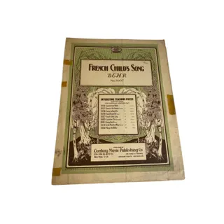Photo of Antique French Child's Song Sheet Music Behar No 1007 Century Music