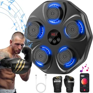 Photo of Music Boxing Machine, Interactive Punching Trainer with Boxing Gloves
