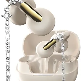 Photo of Open Ear Headphones with Dangling Star Jewelry Earrings