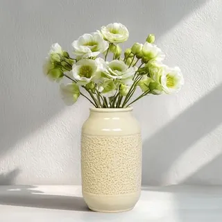 Photo of 9-Inch Textured Cream Vase