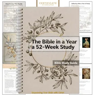 Photo of Bible Study Guide Spiral Bound – Bible in a Year for Women & Beginners