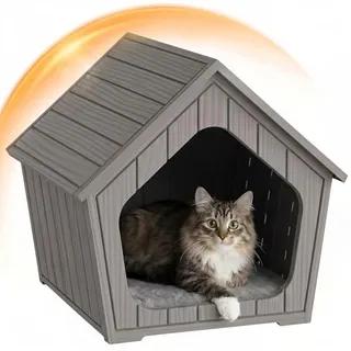 Photo of Cat Litter Box Enclosure, Indoor & Outdoor Cat Hous