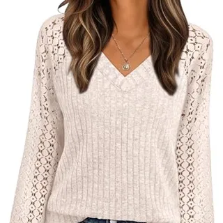 Photo of Long Sleeve Lace Fall Cute Tops