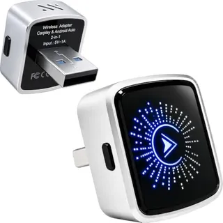 Photo of 2-in-1 Wireless CarPlay Android Auto Adapter for Factory Wired Carplay Cars