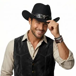 Photo of Cowboy Hat for Men, Women with Gift Hat Box