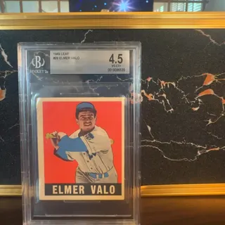 Photo of 1949 LEAF GUM CO.#29 Elmer Valo BGS.4.5 VG.-EX.