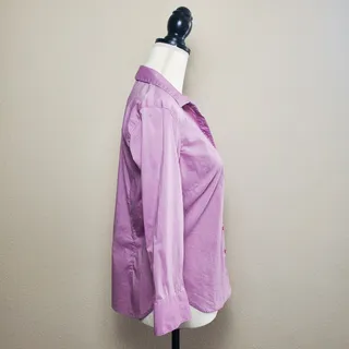 Photo of WOMYN Pink Collared Button-Down Blouse 2
