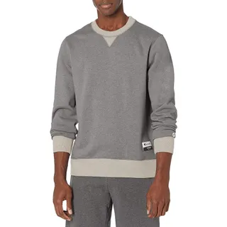 Photo of New Champion Mens Small Gray Oatmeal Sueded Fleece Pullover Crew Neck Sweatshirt