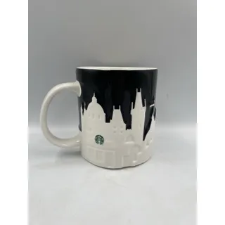 Photo of NEW Starbucks City Mug Cup Relief Series Prague Czech Republic black white 16oz