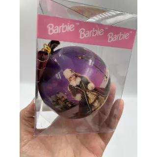 Photo of Barbie 3-1/2” Round 1996 Licensed By Mattel Ornament In Original Box