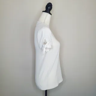 Photo of Modcloth White Tie Sleeve Blouse XXS