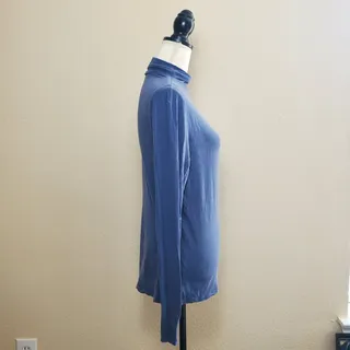 Photo of Lululemon Blue Turtleneck Long Sleeve Top 10