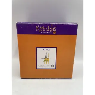 Photo of Dept 56 Krinkles Witchy Mama Cat Witch Ornament with Box and Tag