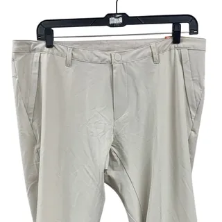 Photo of New All In Motion Mens 40 / 32 Water Repellant Reflective Khaki Athletic Pants