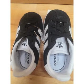 Photo of Adidas Gazelle CF EL I Baby Shoes Black and White Size: 4K
