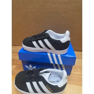 Photo of Adidas Gazelle CF EL I Baby Shoes Black and White Size: 4K
