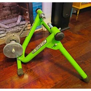 Photo of Kurt Kinetic Road Machine Fluid Indoor Bicycle Trainer T-699-C Green Heavy Duty