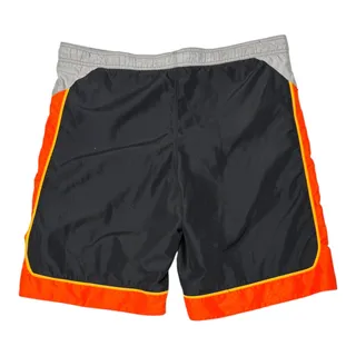 Photo of NIKE Board Shorts Swim Trunks Drawstring Gray Orange Medium