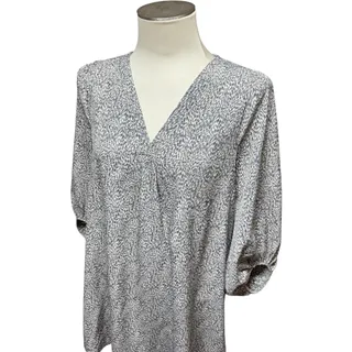 Photo of Hudson Gray Popover Tunic Popover Top Gray Tan Small
