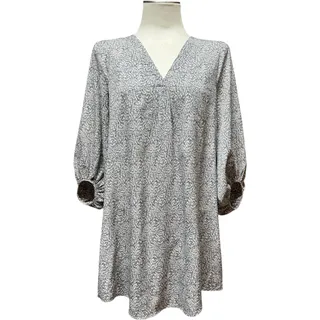 Photo of Hudson Gray Popover Tunic Popover Top Gray Tan Small