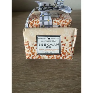 Photo of Beekman 1802 Honey Orange Blossom Goat Milk Soap 3 Bar Ribbon Gift Set