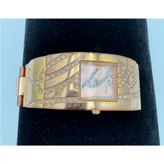 Photo of Vintage Guess Ladies Analogue Watch Rose Gold Steel Bracelet U15063L1