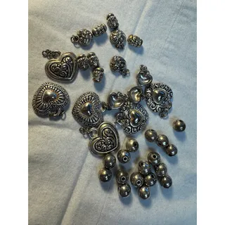 Photo of Lot of 36 pcs Brighton Beads and Charms
