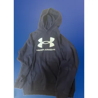 Photo of Under Armour Midnight Navy Men's Rival Fleece Big Logo Hoodie LG Large