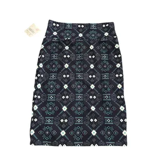 Photo of LuLaRoe Navy Aztec Cassie Skirt - Large - New