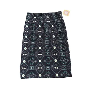 Photo of LuLaRoe Navy Aztec Cassie Skirt - Large - New