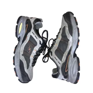 Photo of Skechers Sport Vigor 2.0 Shoes Men’s 10 Gray Black Orange Leather Athletic Work