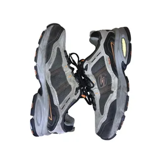 Photo of Skechers Sport Vigor 2.0 Shoes Men’s 10 Gray Black Orange Leather Athletic Work