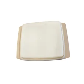 Photo of 70's Tupperware Covered Deviled Egg Container, Vintage Almond, parts 722, 723