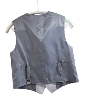 Photo of Vest Grey Silver Adj Back Cotton Blend Boys | 14/16