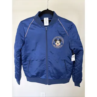 Photo of Disney World 50th Anniversary Mickey Satin Bomber Jacket Women XS NWT Parks