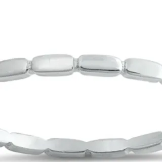 Photo of Sterling Silver Bead Toe Ring | Dainty .925 Stacking Ring Sz 4