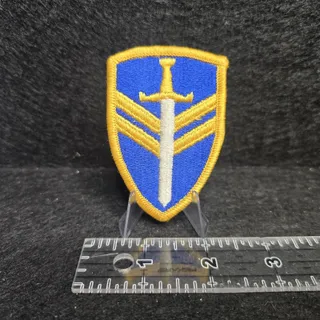 Photo of U S Army 2nd Support Brigade Class A Sew on Patch, 3 " Long, 2" Wide