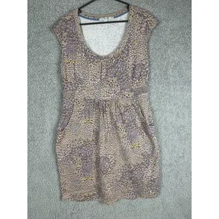 Photo of BODEN Fit-and-Flare Short Sleeve Jersey Dress Women's 10R w/ Side Pockets Modal