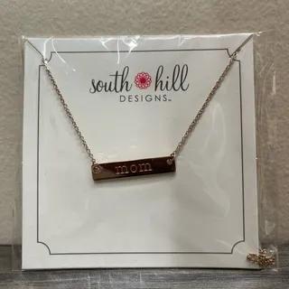 Photo of NWT Sealed South Hill Designs MOM Gold Bar Necklace