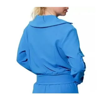 Photo of EleVen by Venus Williams Hot Shot Half Zip Arctic Blue Rib Sweatshirt Medium NWT