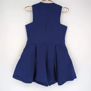 Photo of Skyy Vodka Blue Womens Cocktail Party Mini Dress Pleated Skirt - Size M - GUC