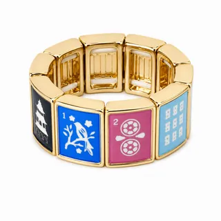 Photo of Mahjong Multi Tile Stretch Ring | Colorful Tile