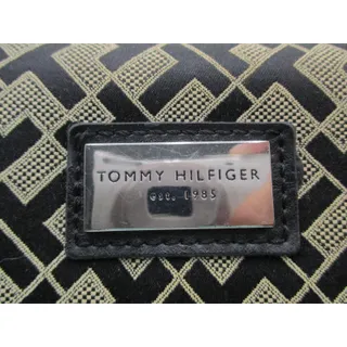 Photo of Tommy Hilfiger Wallet Womens One Size Black Geometric Checkbook Wristlet