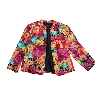 Photo of Kasper Separates Floral Blazer Jacket Size 8