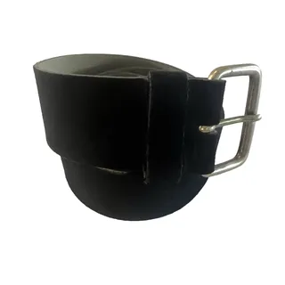 Photo of VTG Albatros M/I Italy Wide Genuine Leather Black Suede Belt Women’s Sz Large