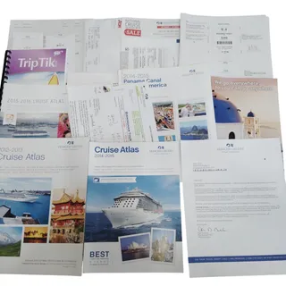 Photo of Princess Cruises 2014-2015 Panama Canal Cruise Atlas & Ephemera Lot