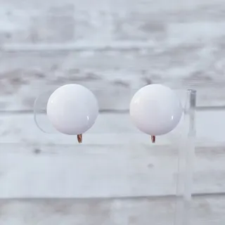 Photo of Vintage Clip On Earrings Retro White