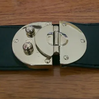 Photo of Vintage Ladies Belt Stretchy Belt with Gold Clasp