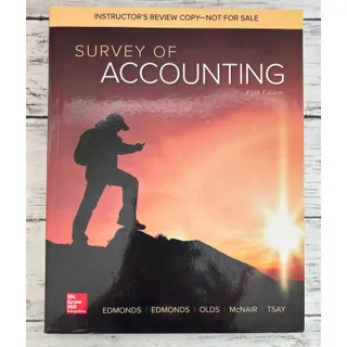 Photo of Survey Of Accounting 5th Edition Instructor’s Review Copy Paperback Book