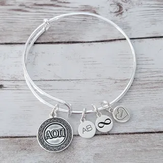 Photo of Sorority Charm Bracelet Silver Tone